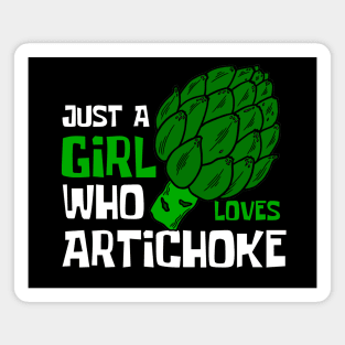 Just A Girl Who Loves Artichoke Funny Magnet